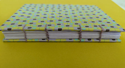 Coptic Binding Handmade Journal - Contemporary print
