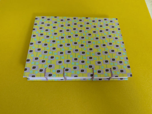 Coptic Binding Handmade Journal - Contemporary print