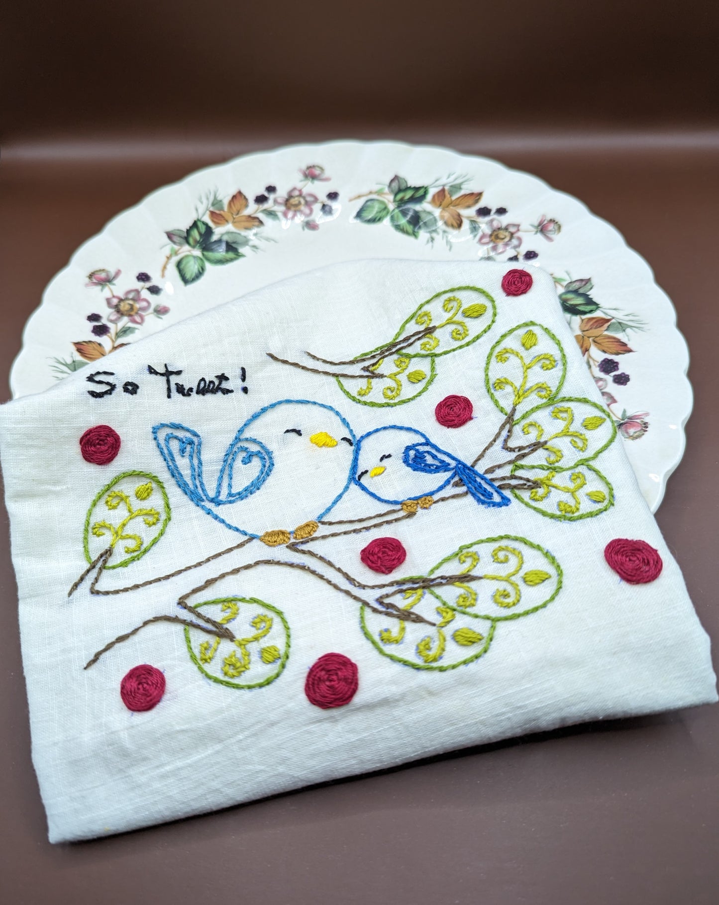 Dinner Napkins - Bird Love