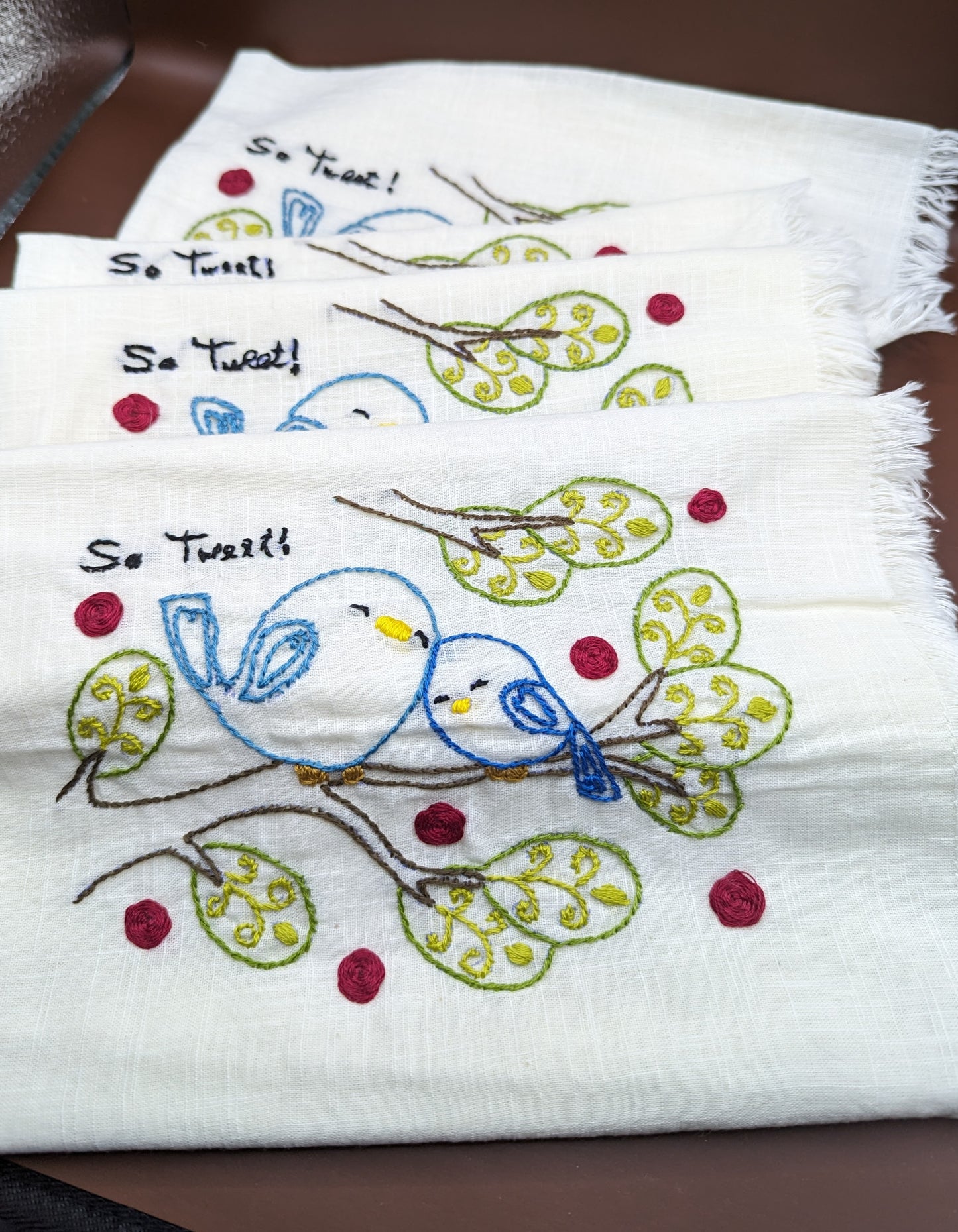 Dinner Napkins - Bird Love