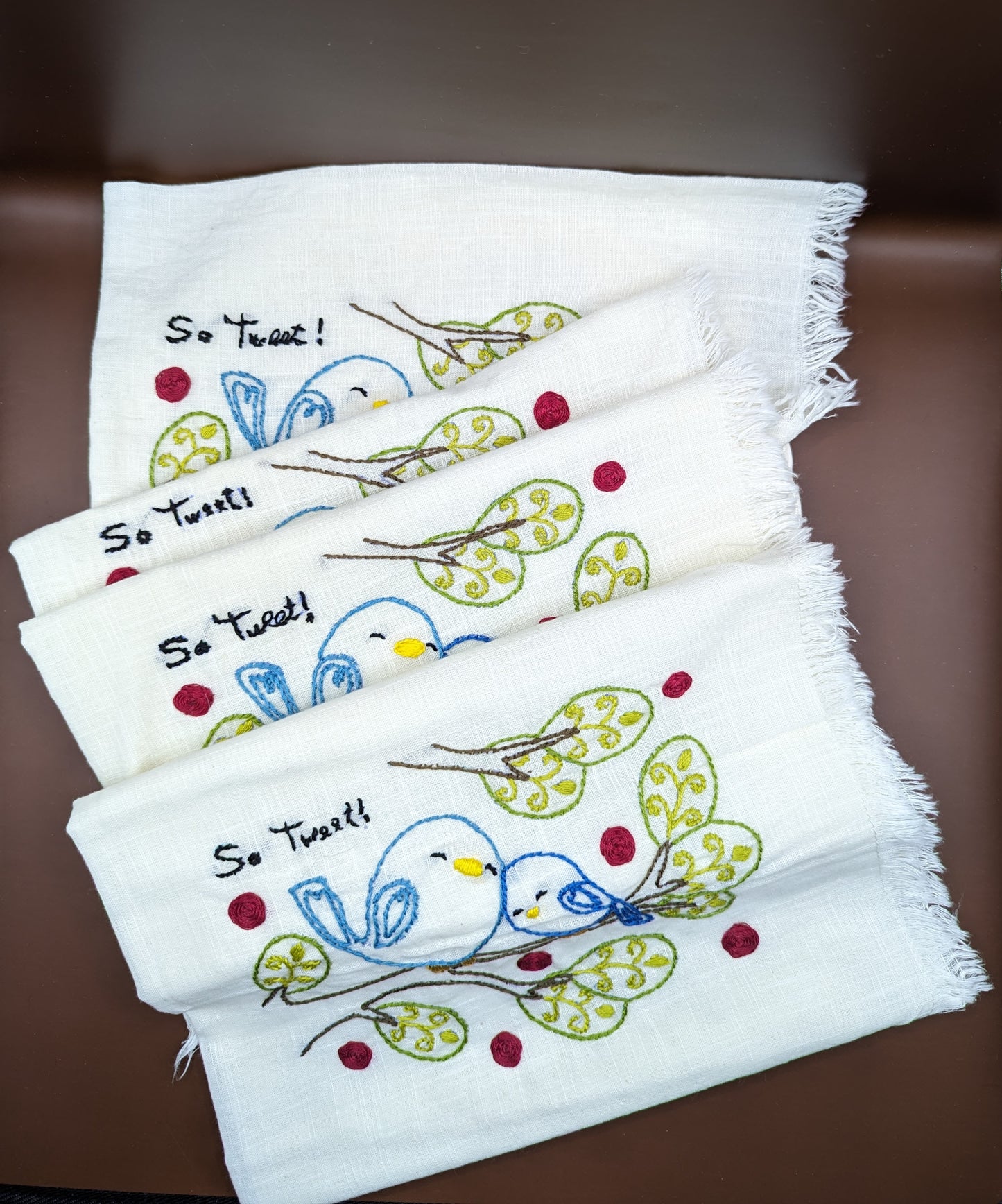 Dinner Napkins - Bird Love