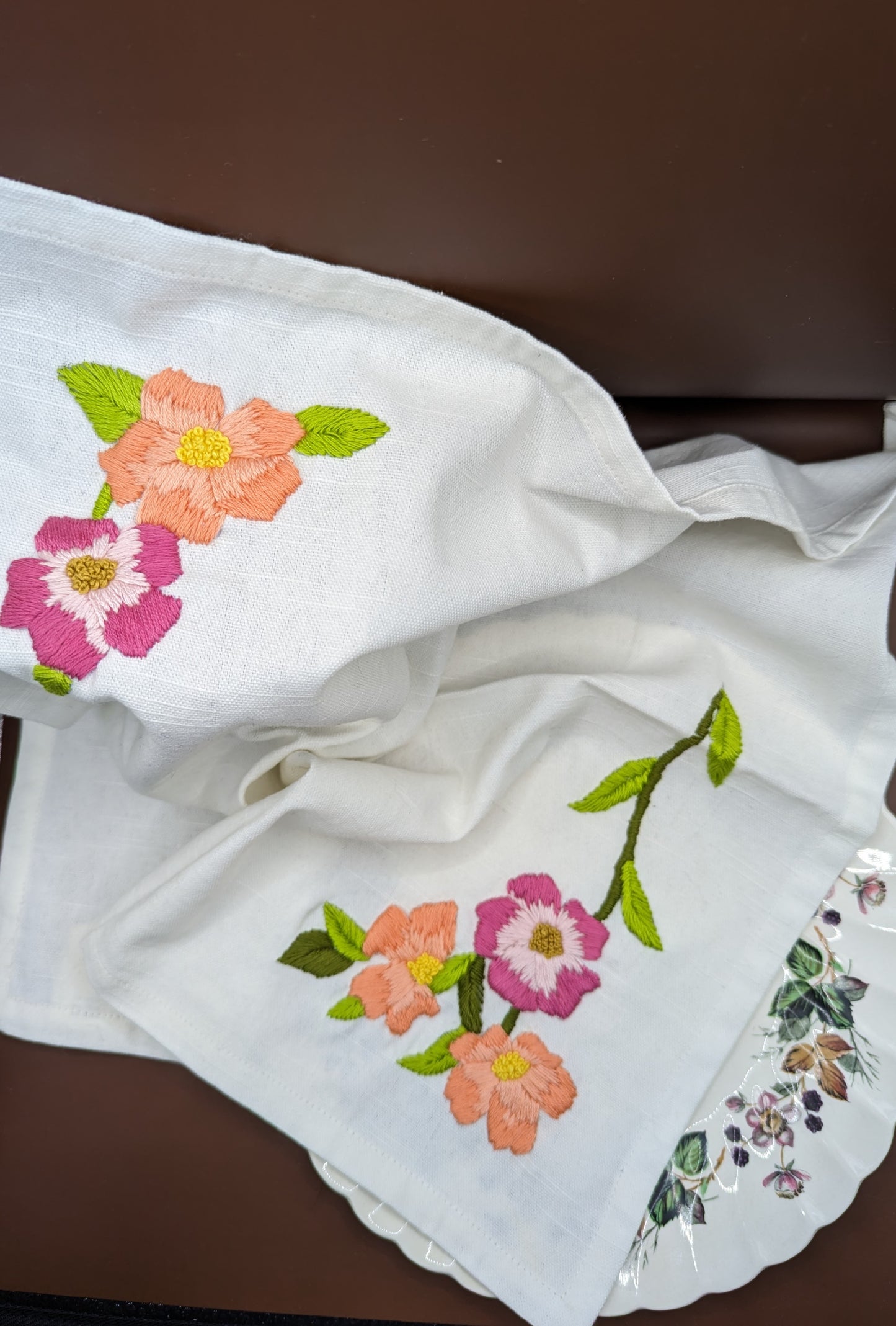 Dinner Napkins - Pansies