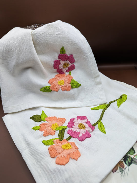 Dinner Napkins - Pansies