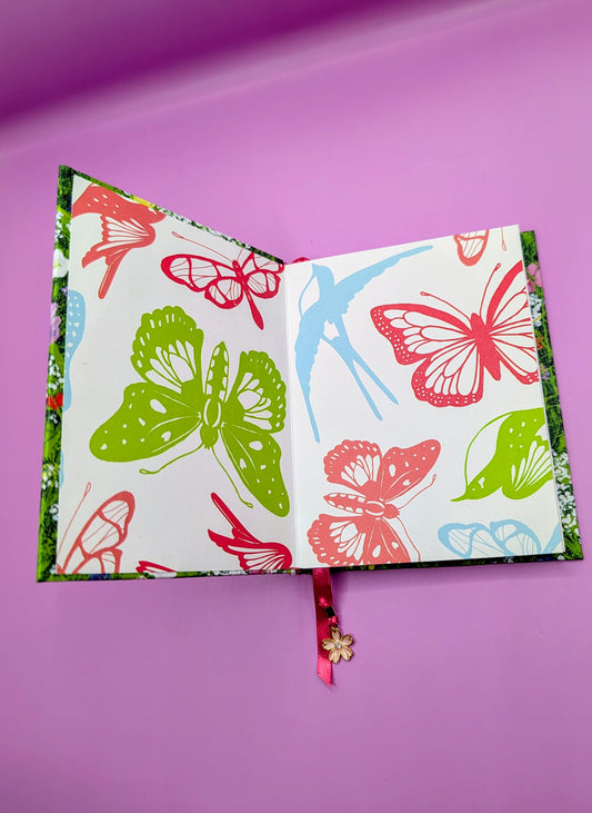 Garden of Flowers - Handmade Hardcover Journal