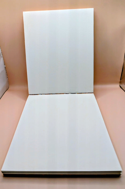 Periwinkle blossoms on orange background - Gold Fish pattern - Coptic Binding Sketch Book