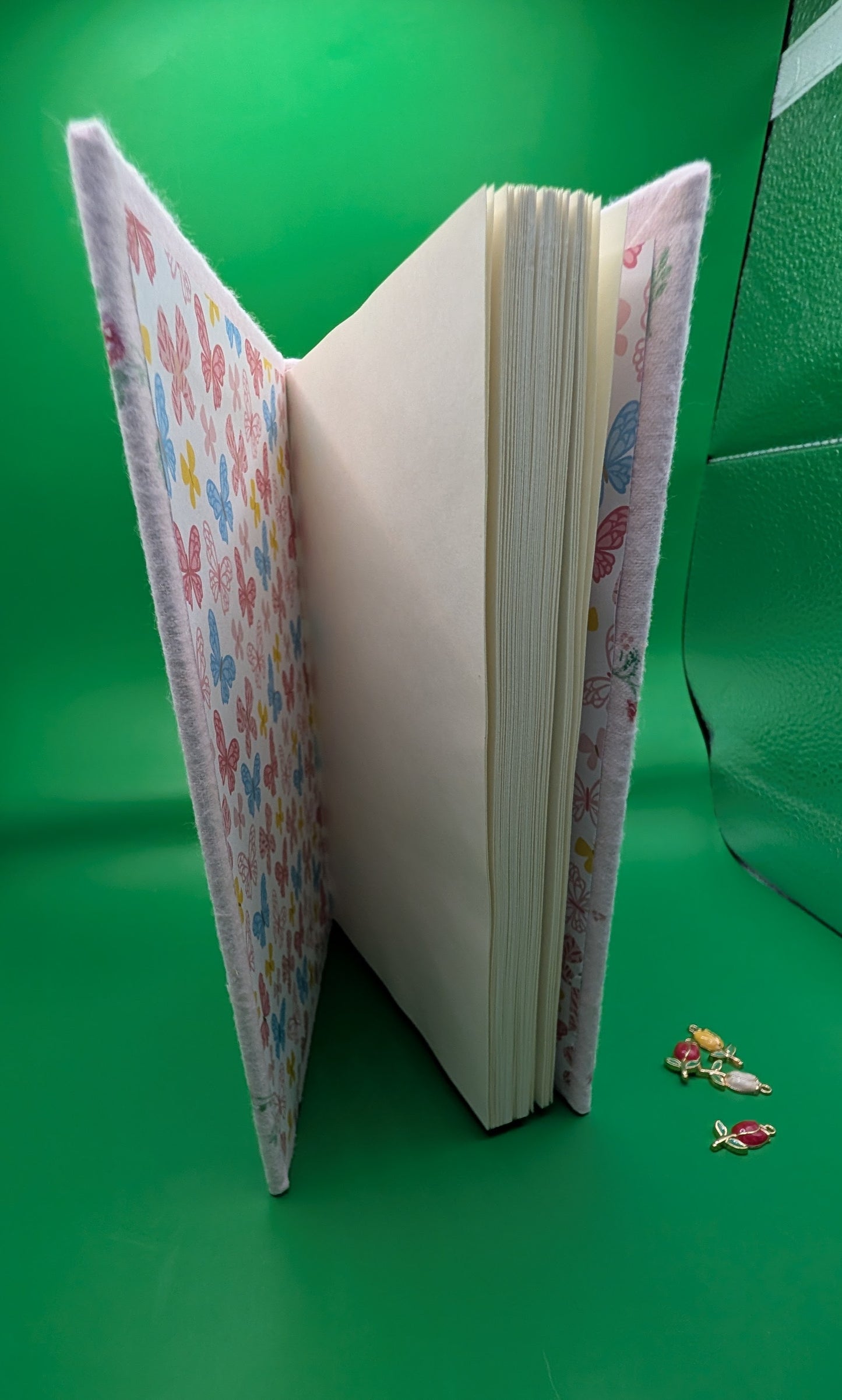 Garden of Roses - Handmade Fabric Journal