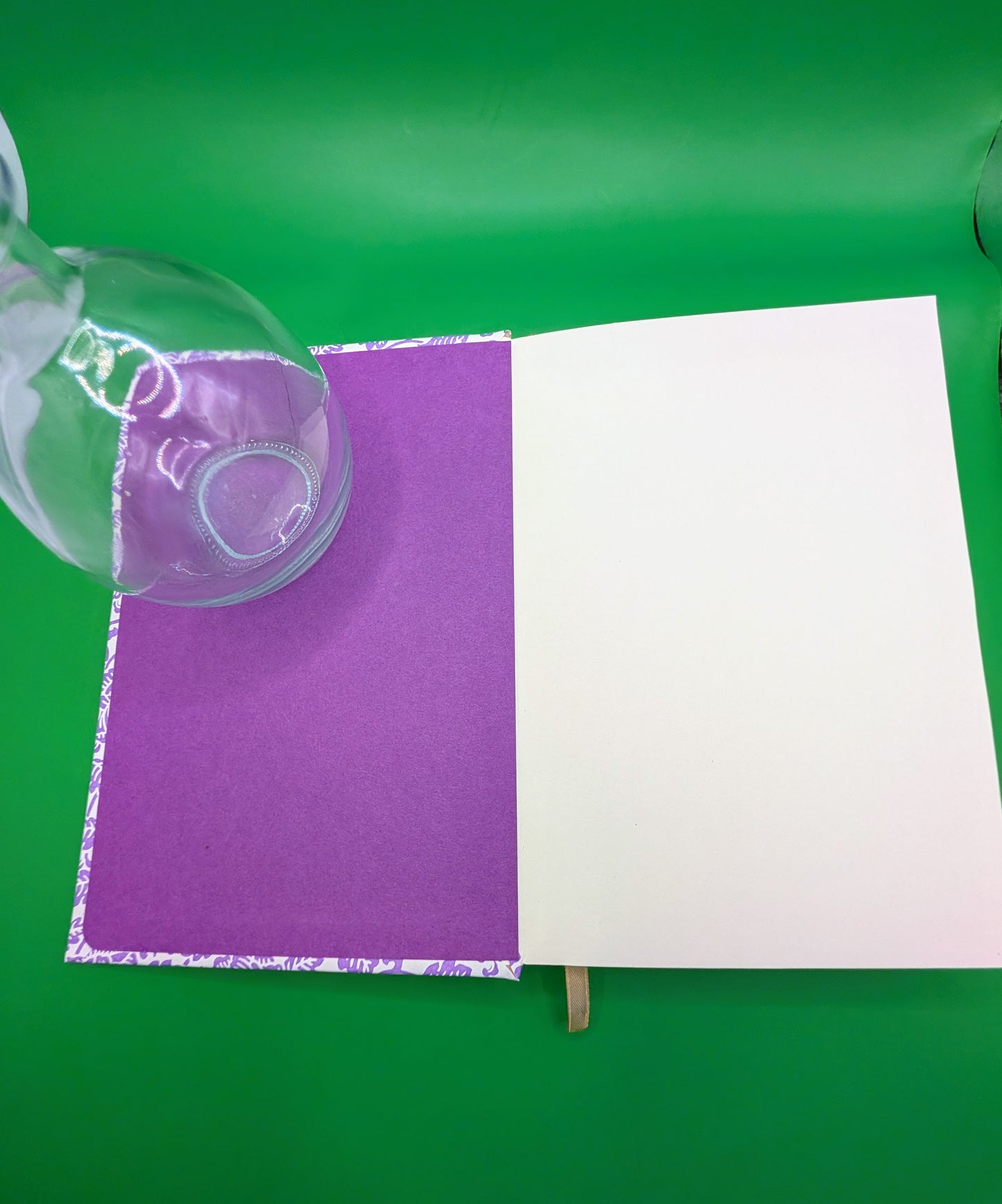 Paper Embossed Flowers- Handmade Hardcover Journal