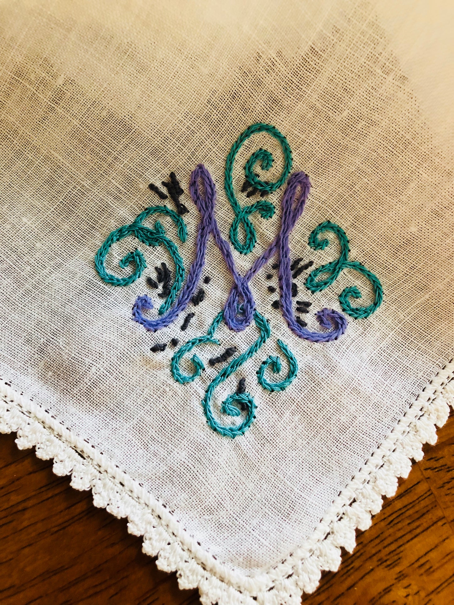Wedding Personalized Monogram Handkerchief