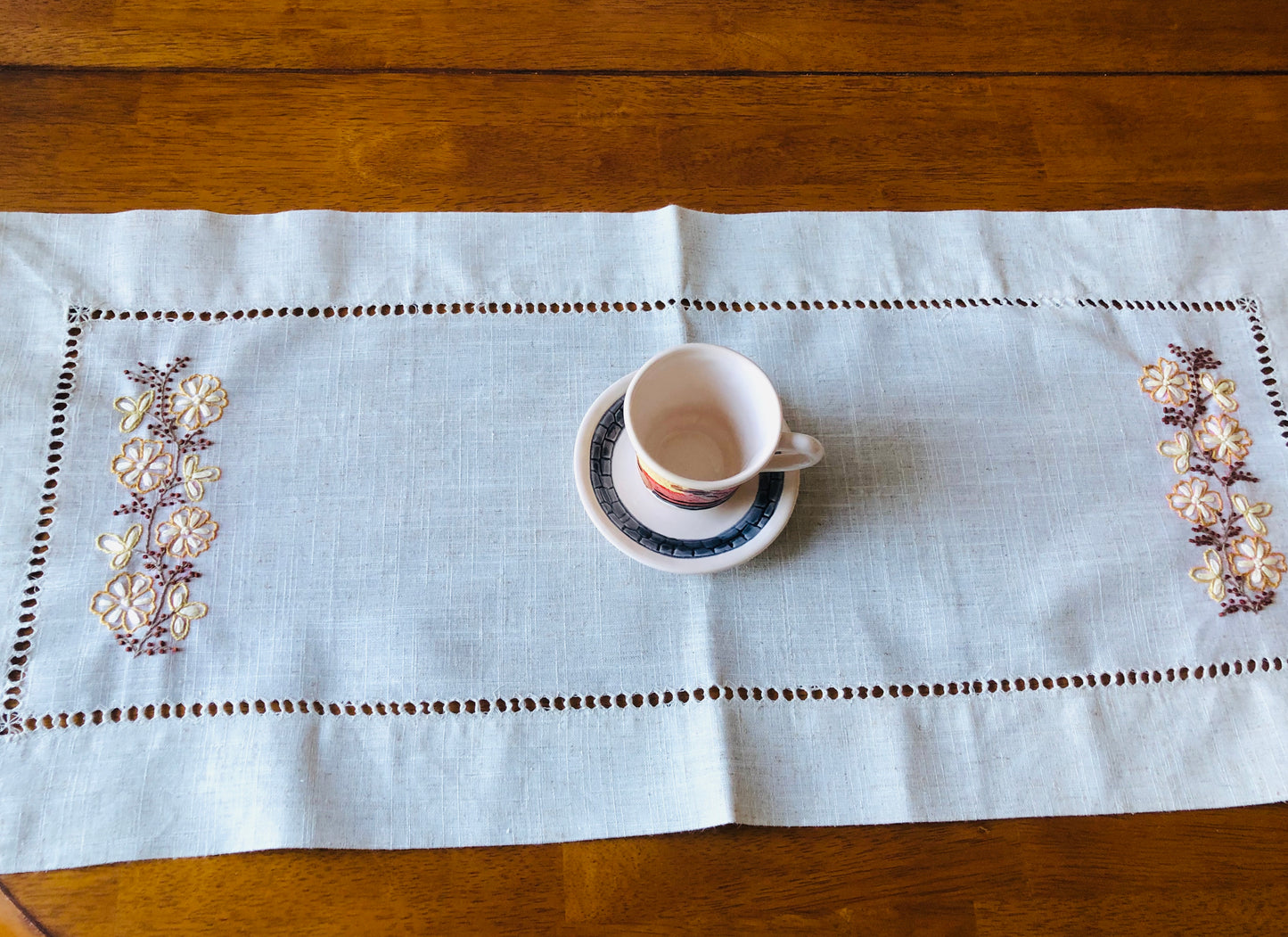 Small Table Runner - Floral and Vines