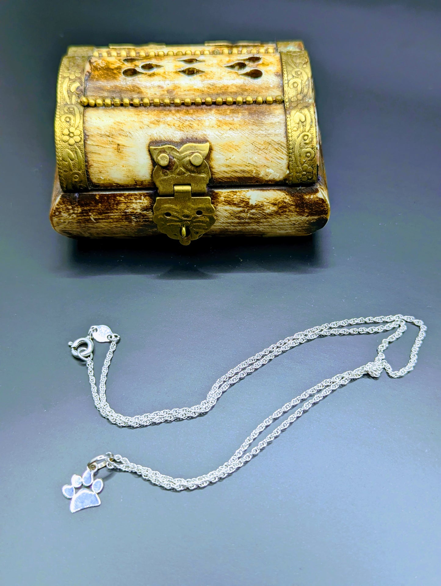 Doggie Paw Necklace - Peruvian Silver