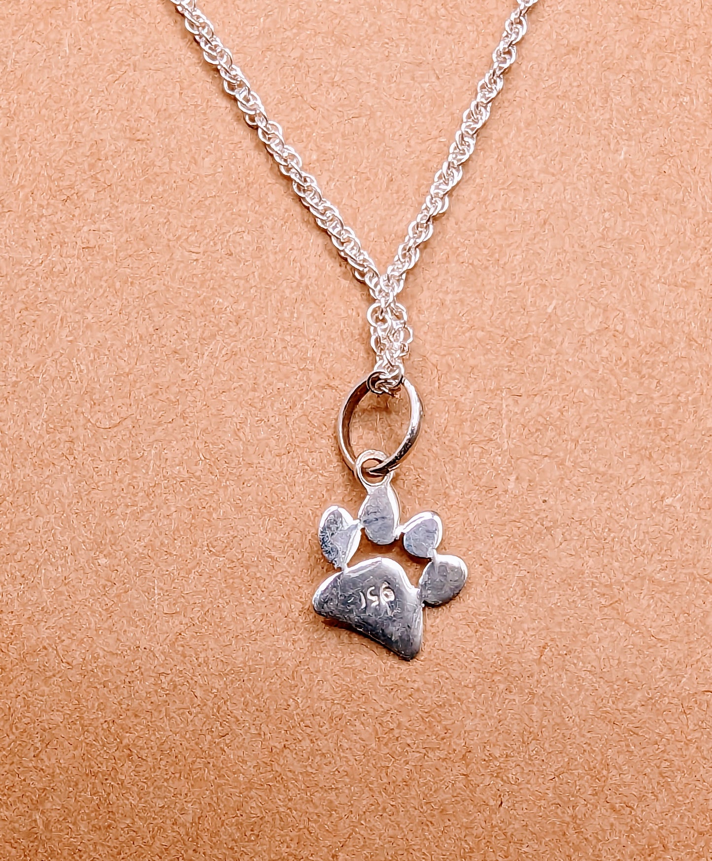 Doggie Paw Necklace - Peruvian Silver