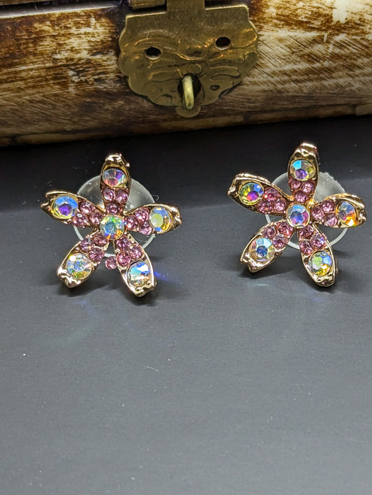 Sparkly Flowers Earrings