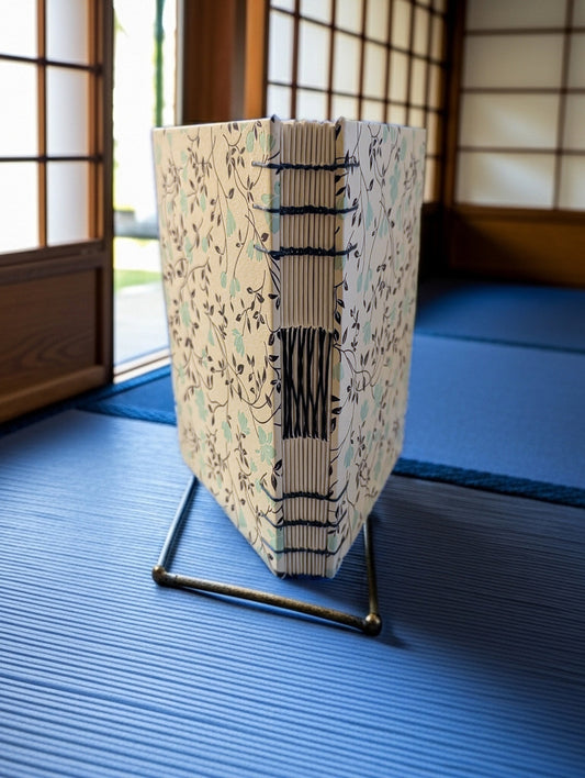 Blue Flowers - Coptic Binding Sketch Book