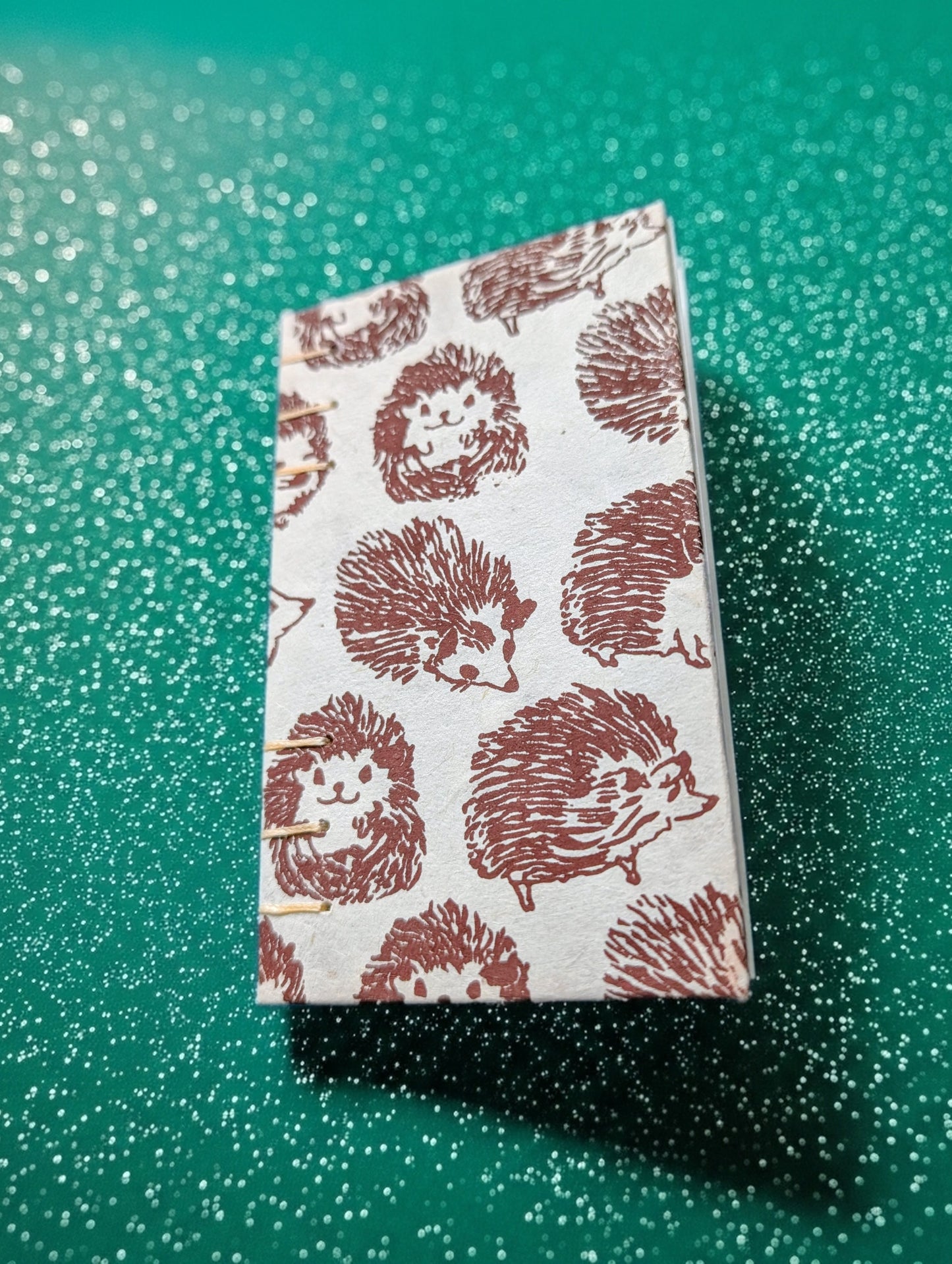 Hedgehog Print - Mini Sketchbook - French Stitch