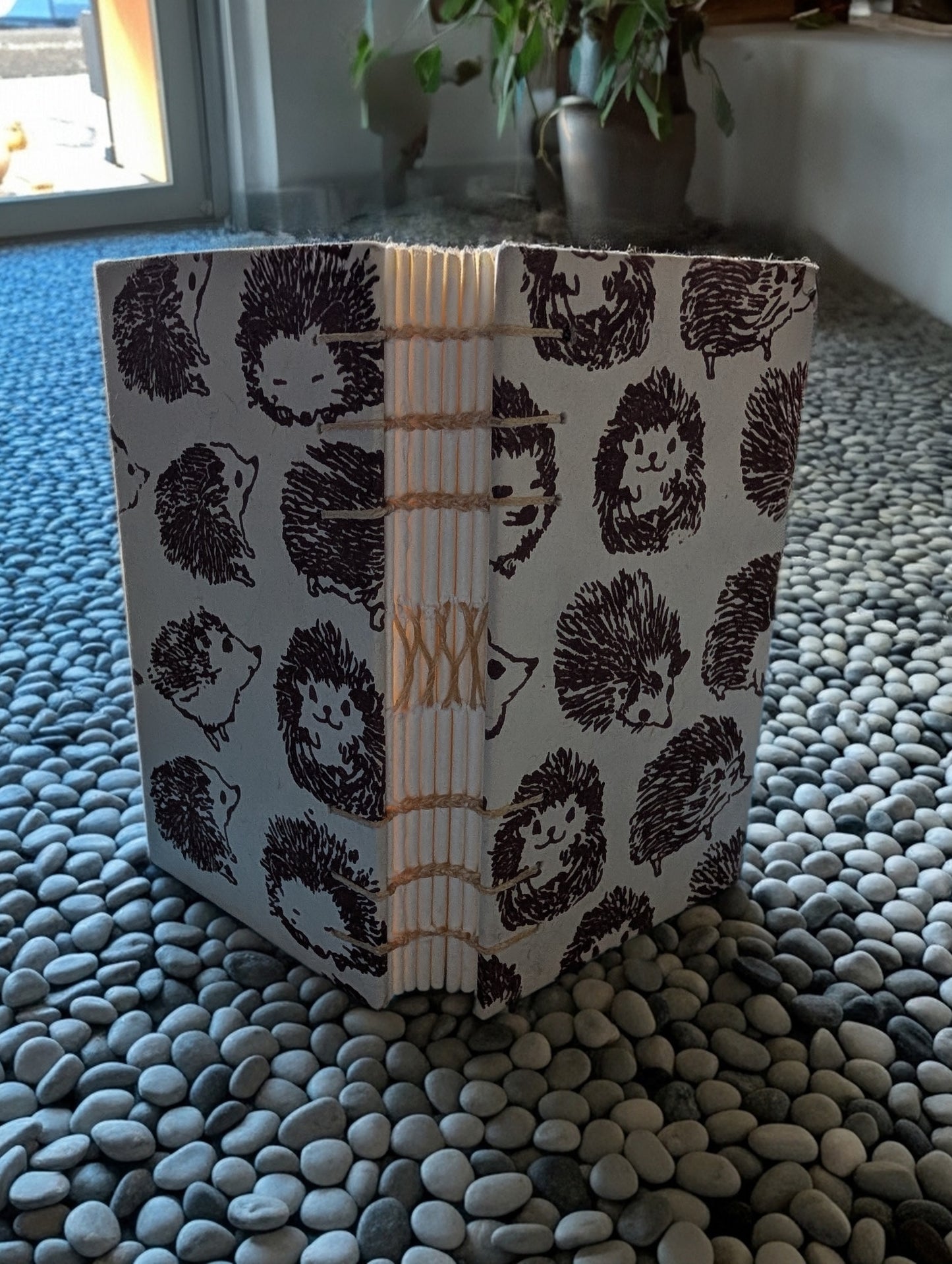 Hedgehog Print - Mini Sketchbook - French Stitch