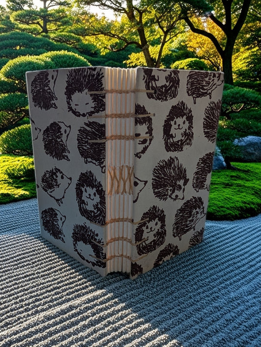 Hedgehog Print - Mini Sketchbook - French Stitch