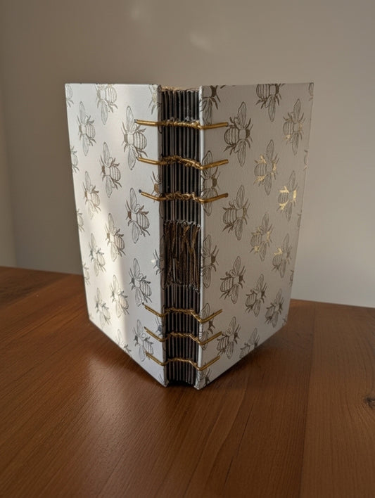 Honey Bees Print - Mini Sketchbook - French Stitch