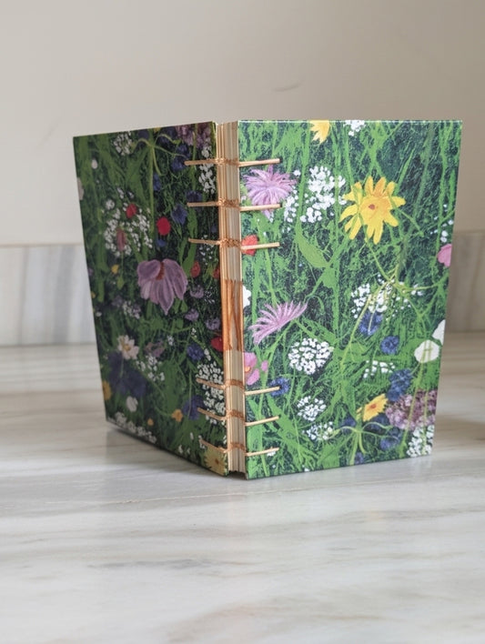 Garden of Flowers on Branches Pattern - Mini Sketchbook - French Stitch