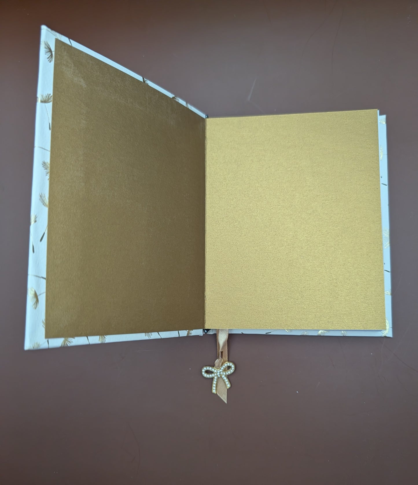 Gold Dandelions - Handmade Hardcover Journal