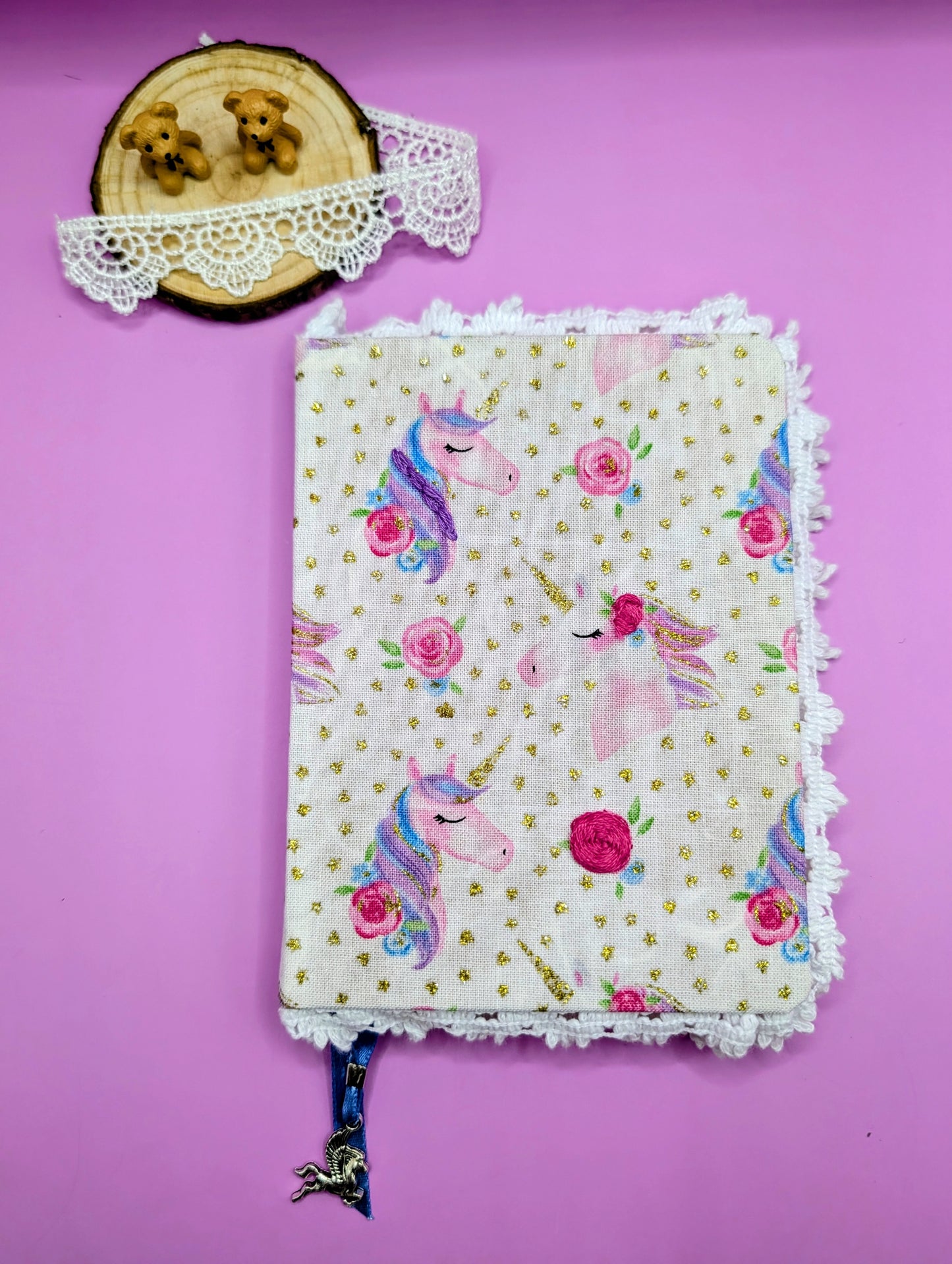 Unicorns and Flowers Pattern - Fabric and Lace Journal