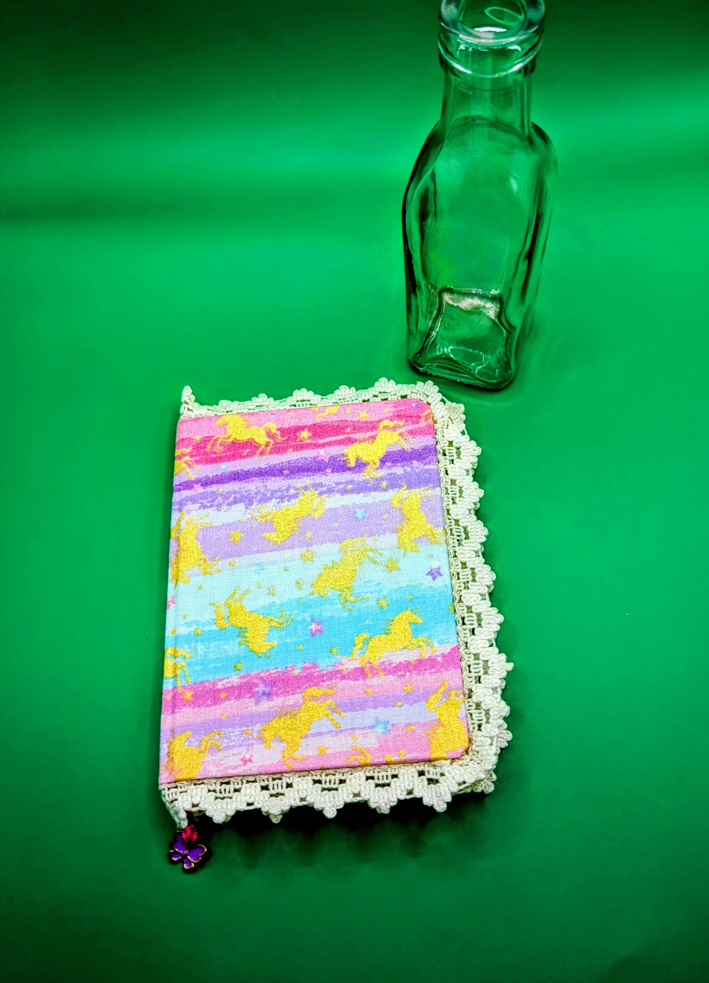 Gold Horses in a dreamy world pattern - Fabric and Lace Journal