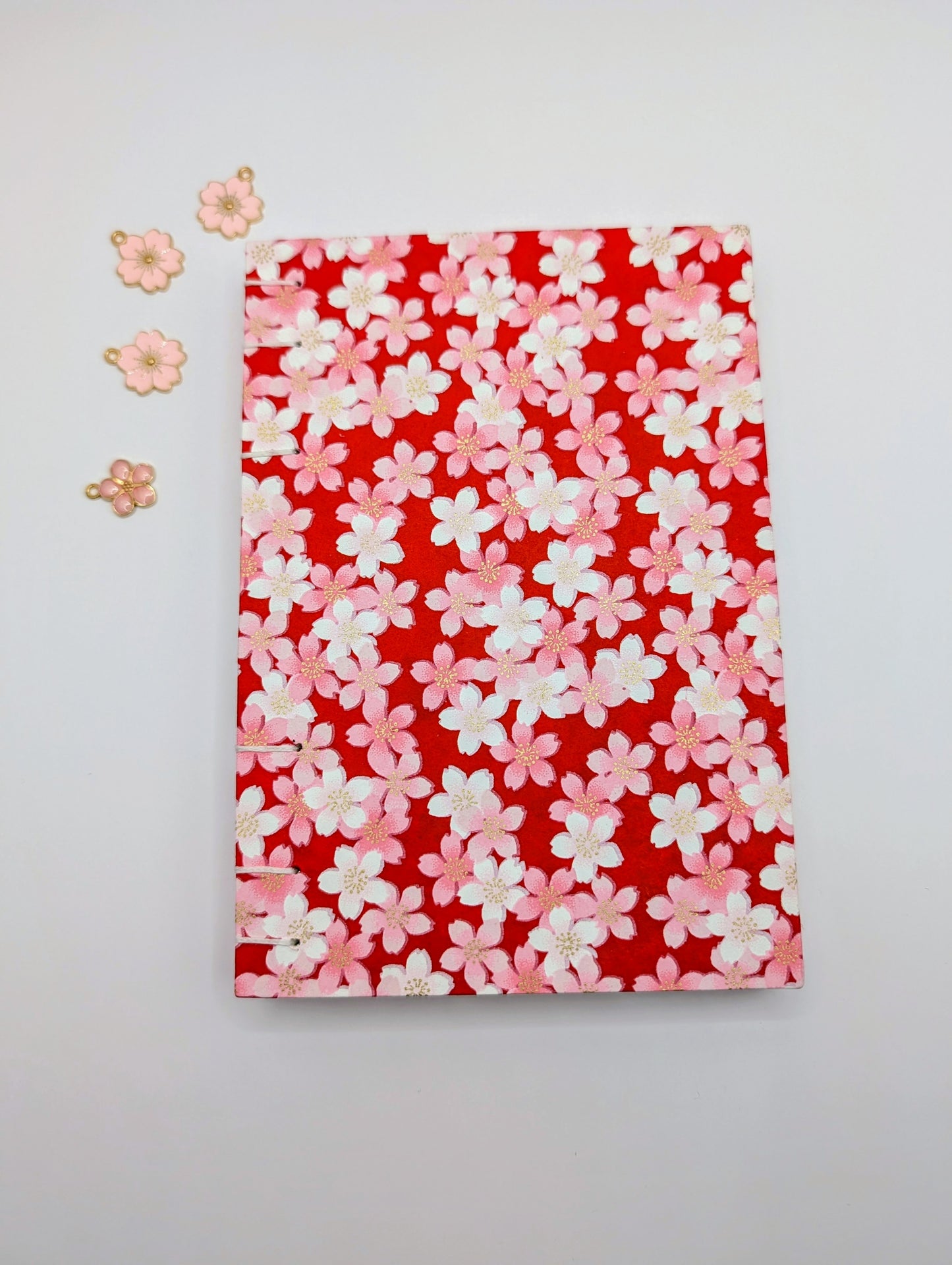 Garden of Cherry Blossoms - Coptic Binding Sketch Book