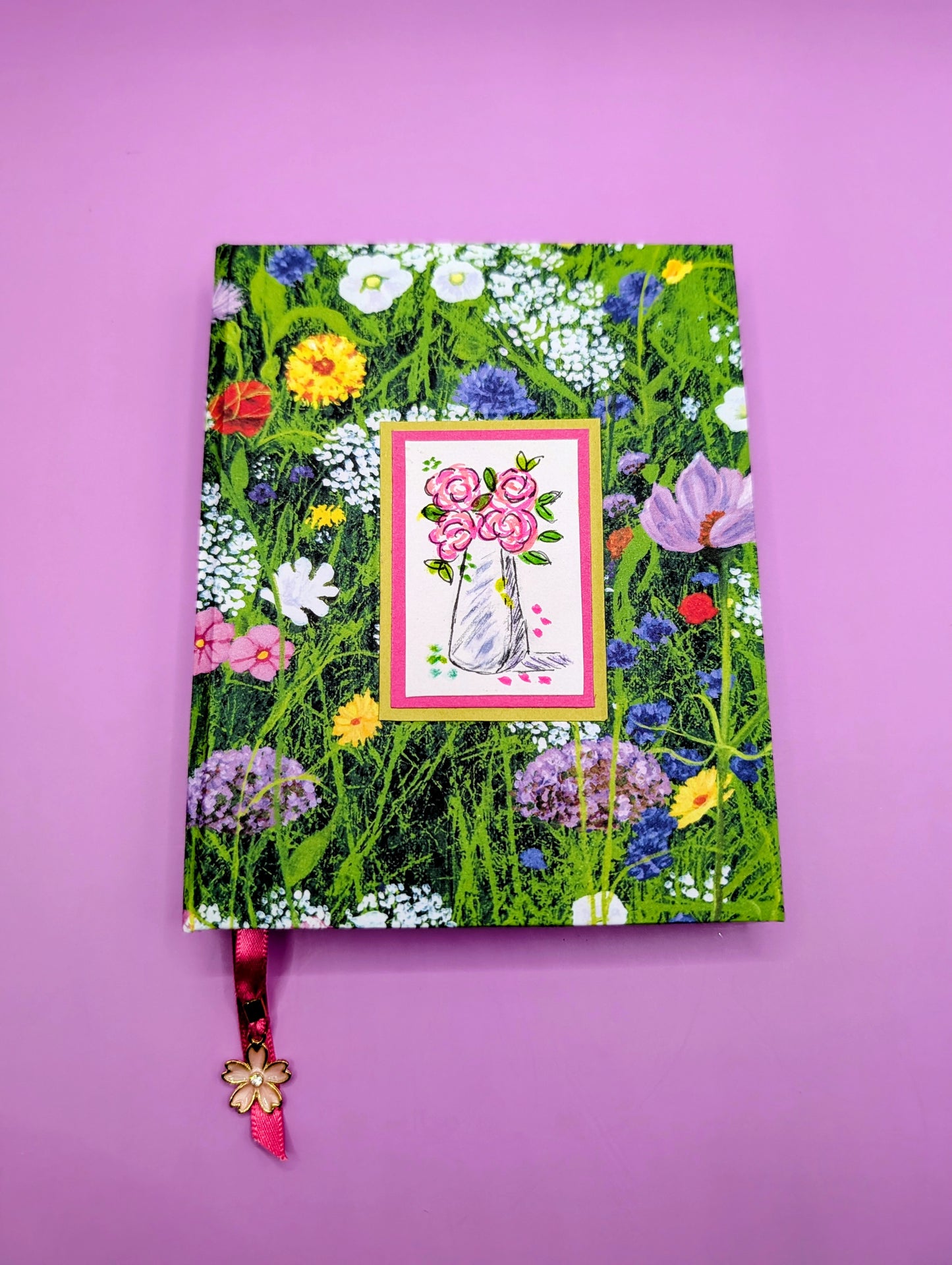 Garden of Flowers - Handmade Hardcover Journal