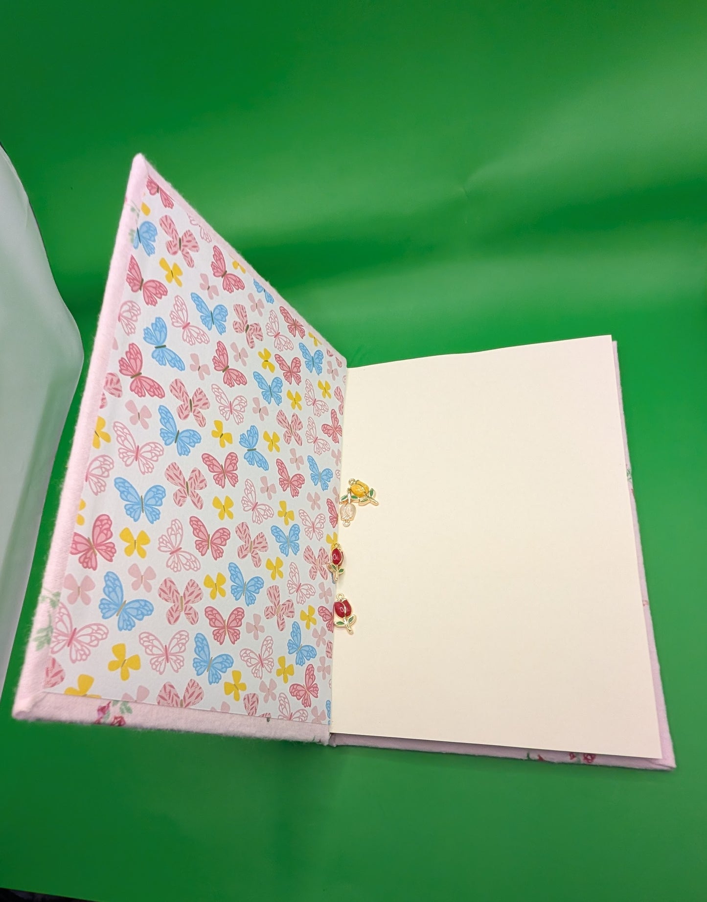 Garden of Roses - Handmade Fabric Journal