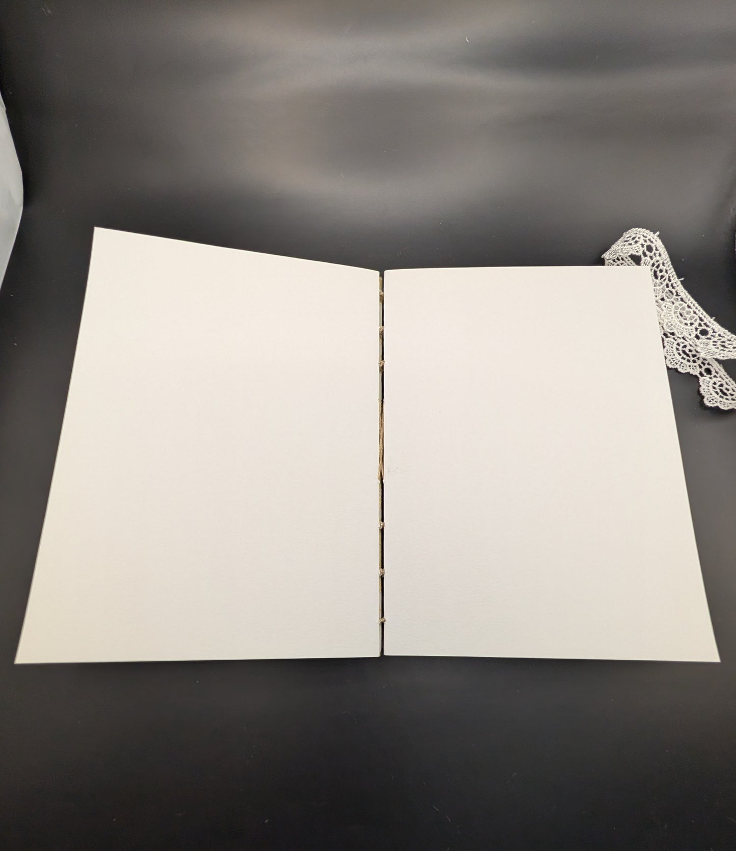 Gold Distressed Flowers Pattern - Coptic Binding Sketch Book