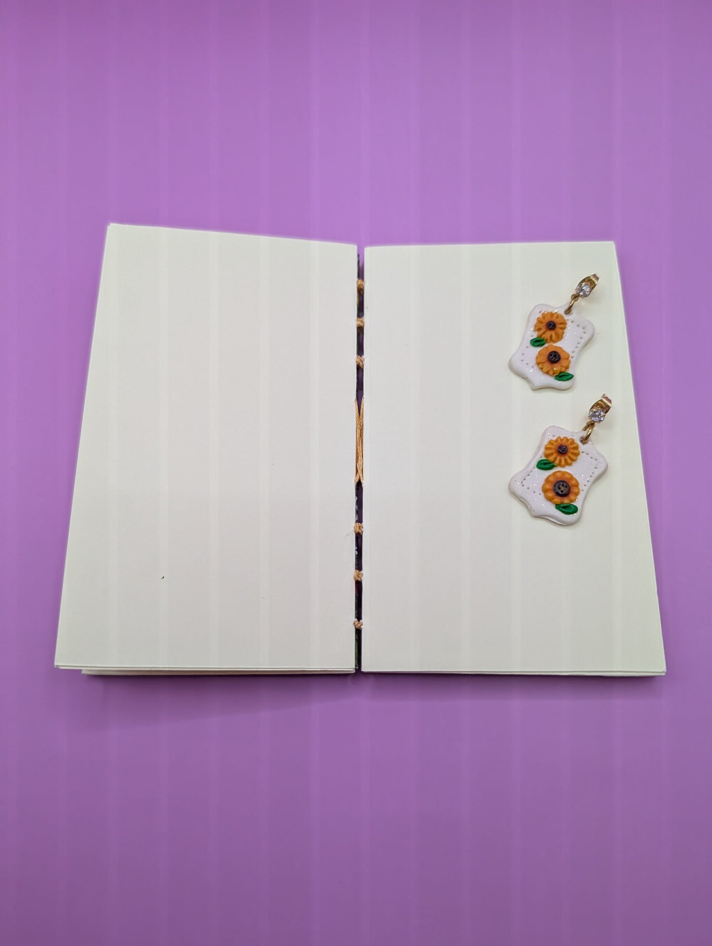 Garden of Flowers Pattern - Mini Sketchbook - French Stitch