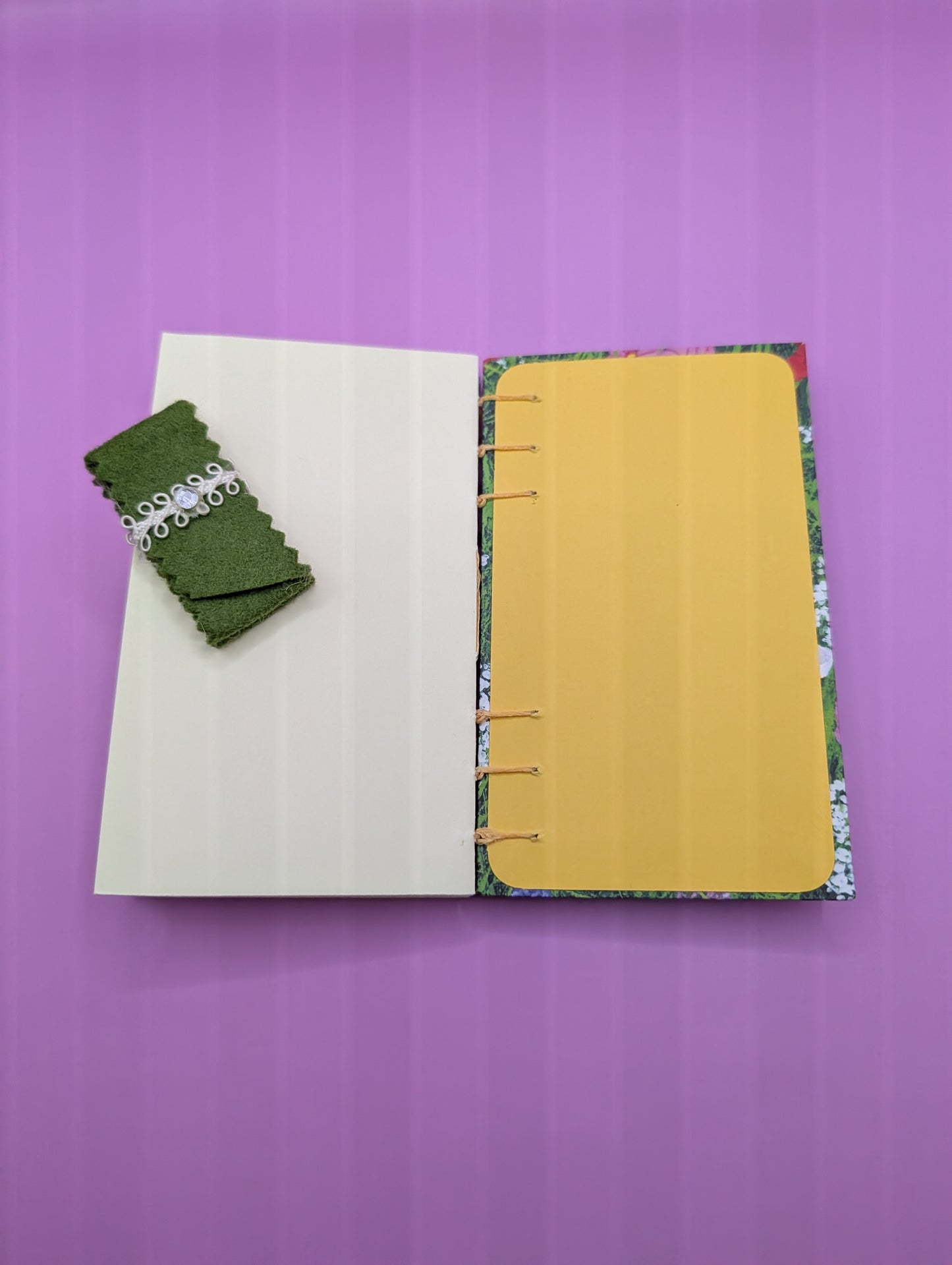 Garden of Flowers Pattern - Mini Sketchbook - French Stitch