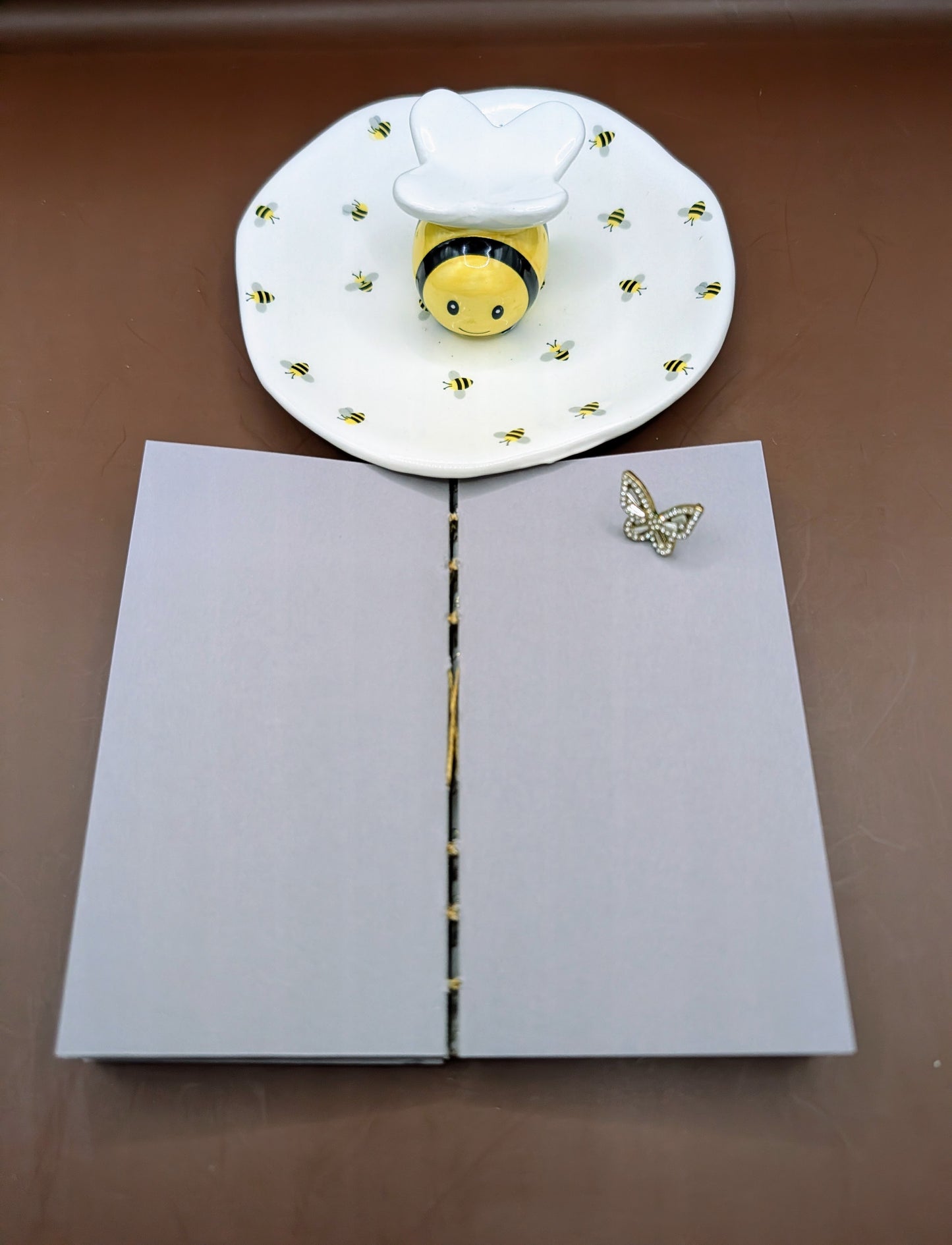 Honey Bees Print - Mini Sketchbook - French Stitch