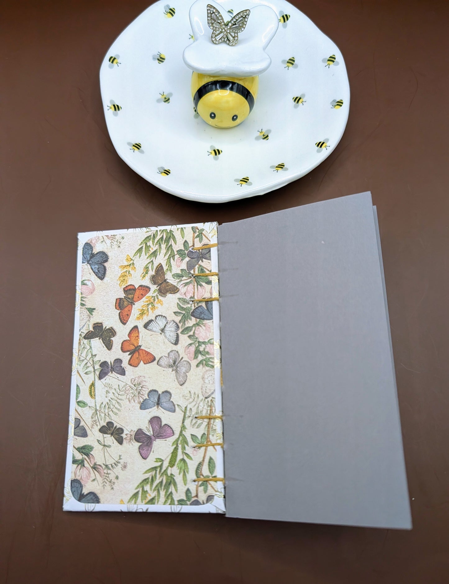 Honey Bees Print - Mini Sketchbook - French Stitch