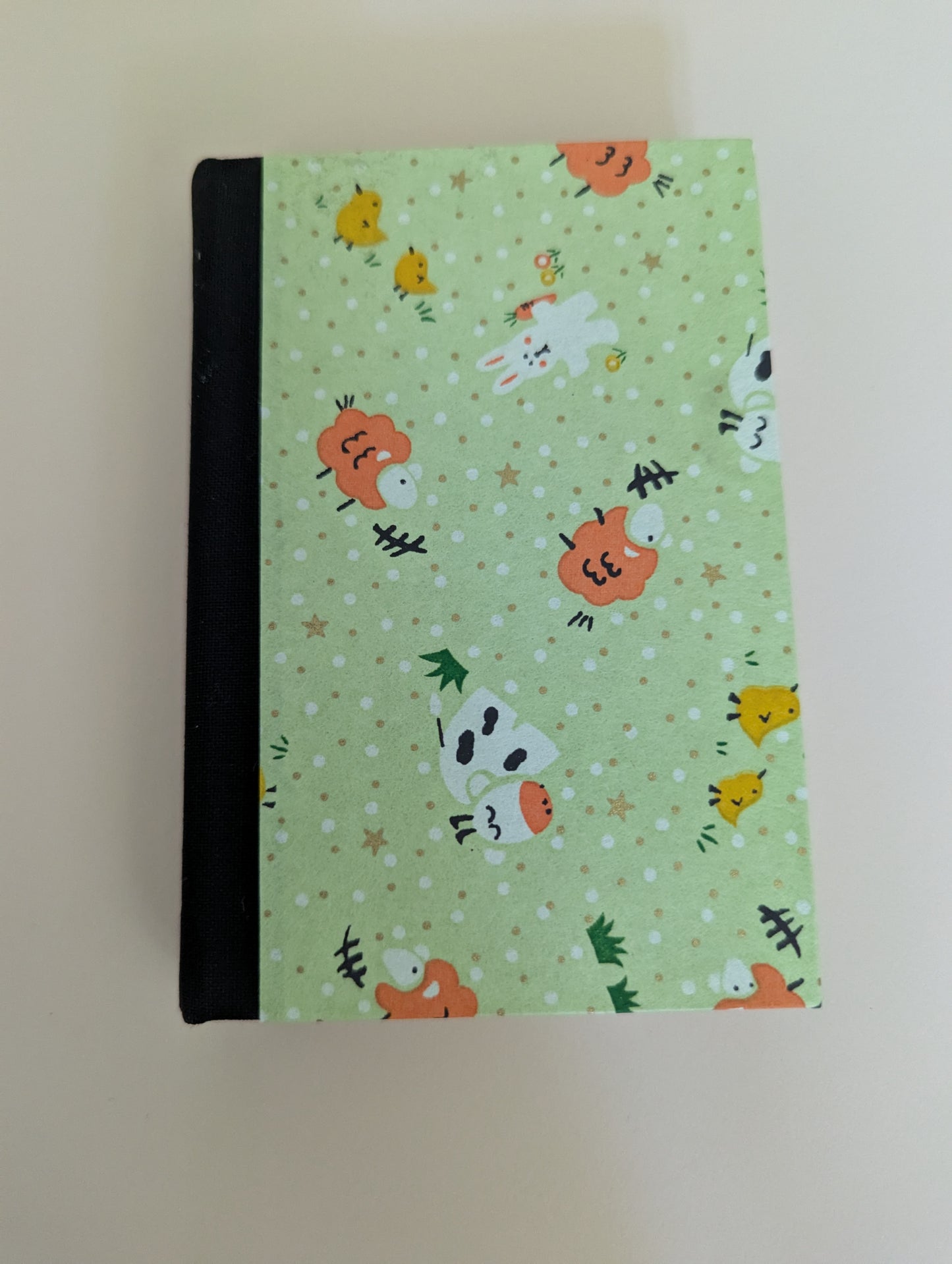 Handmade Chyogami Japanese harcover journal, with print farm