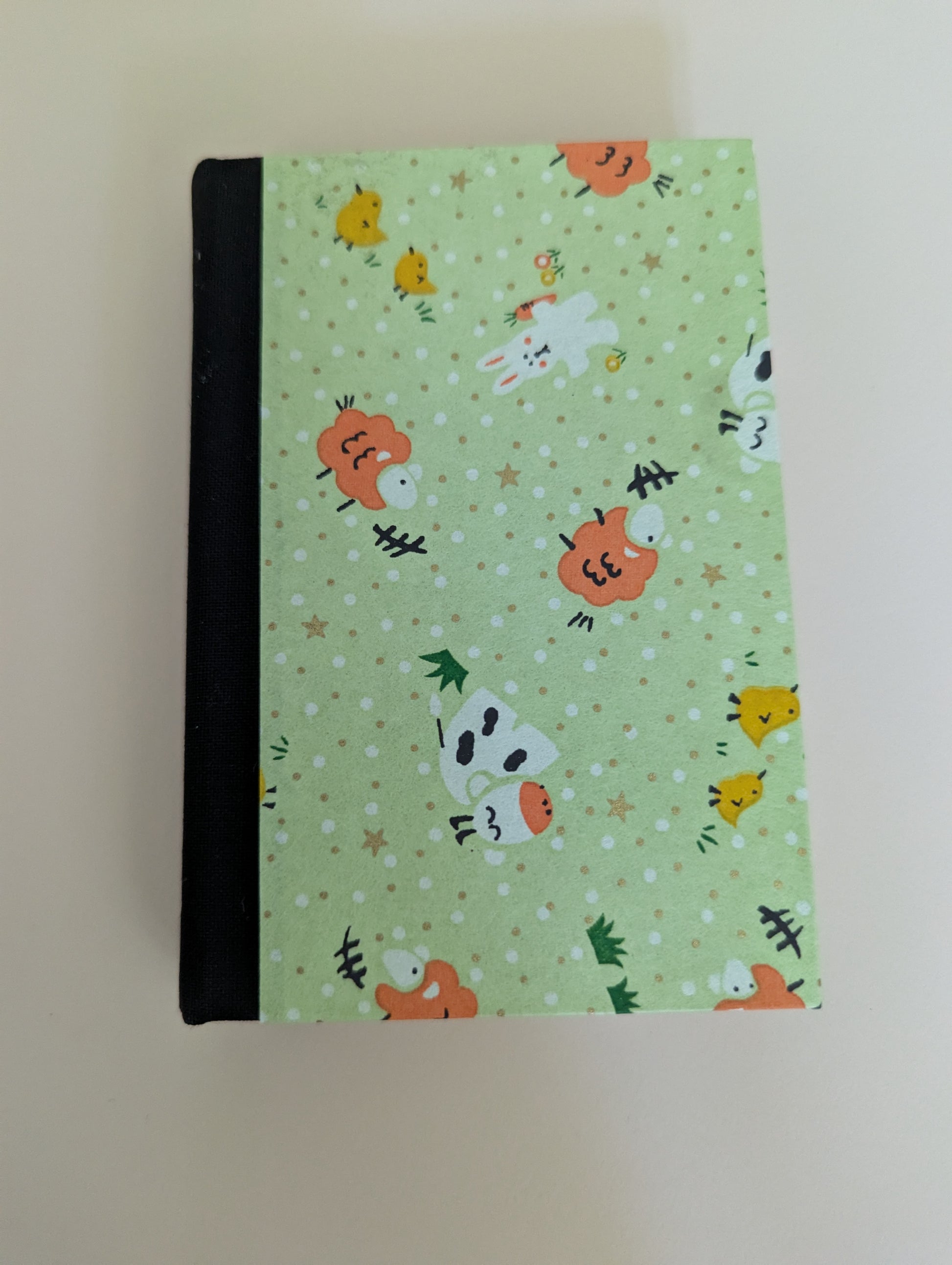 Handmade Chyogami Japanese harcover journal, with print farm