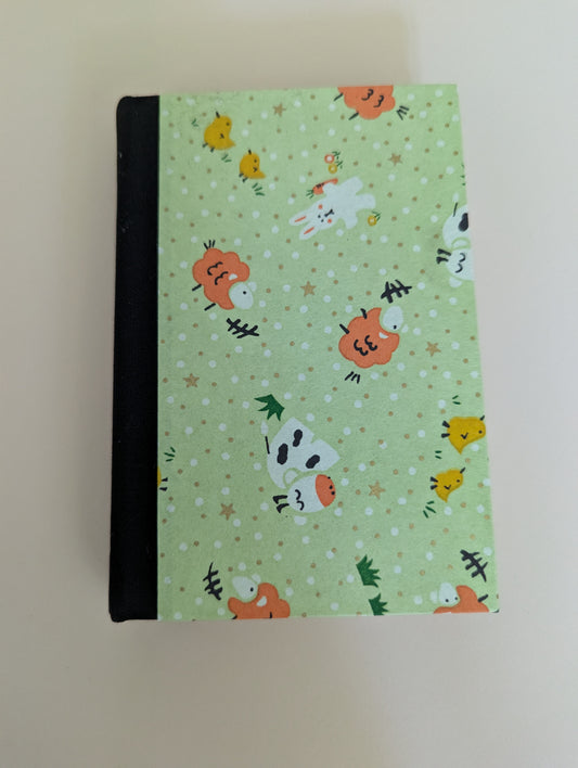 Handmade Chyogami Japanese harcover journal, with print farm