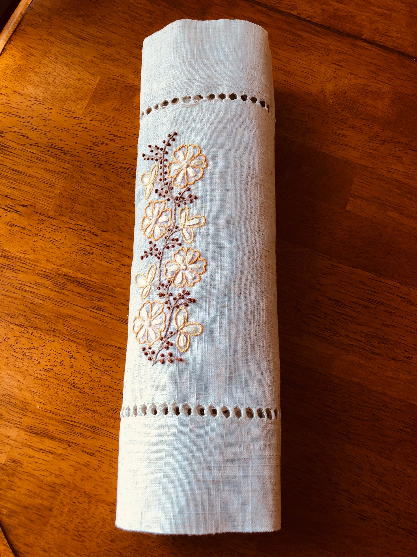 Small Table Runner - Floral and Vines