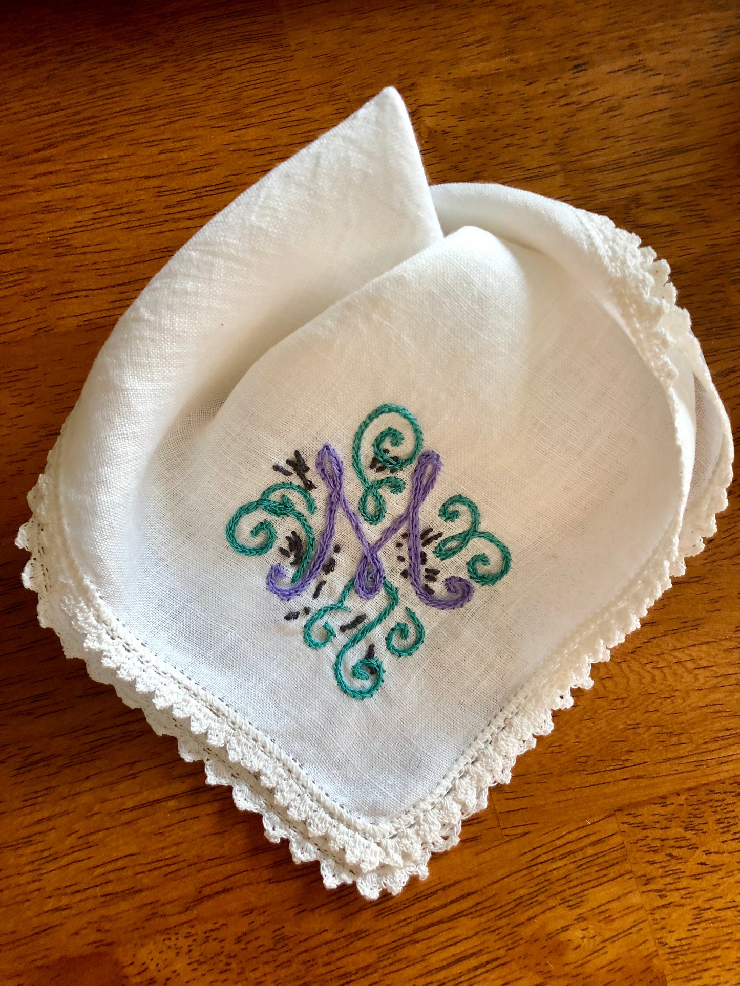 Wedding Personalized Monogram Handkerchief