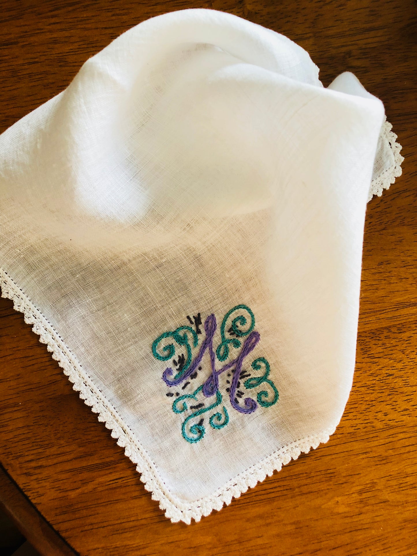 Wedding Personalized Monogram Handkerchief