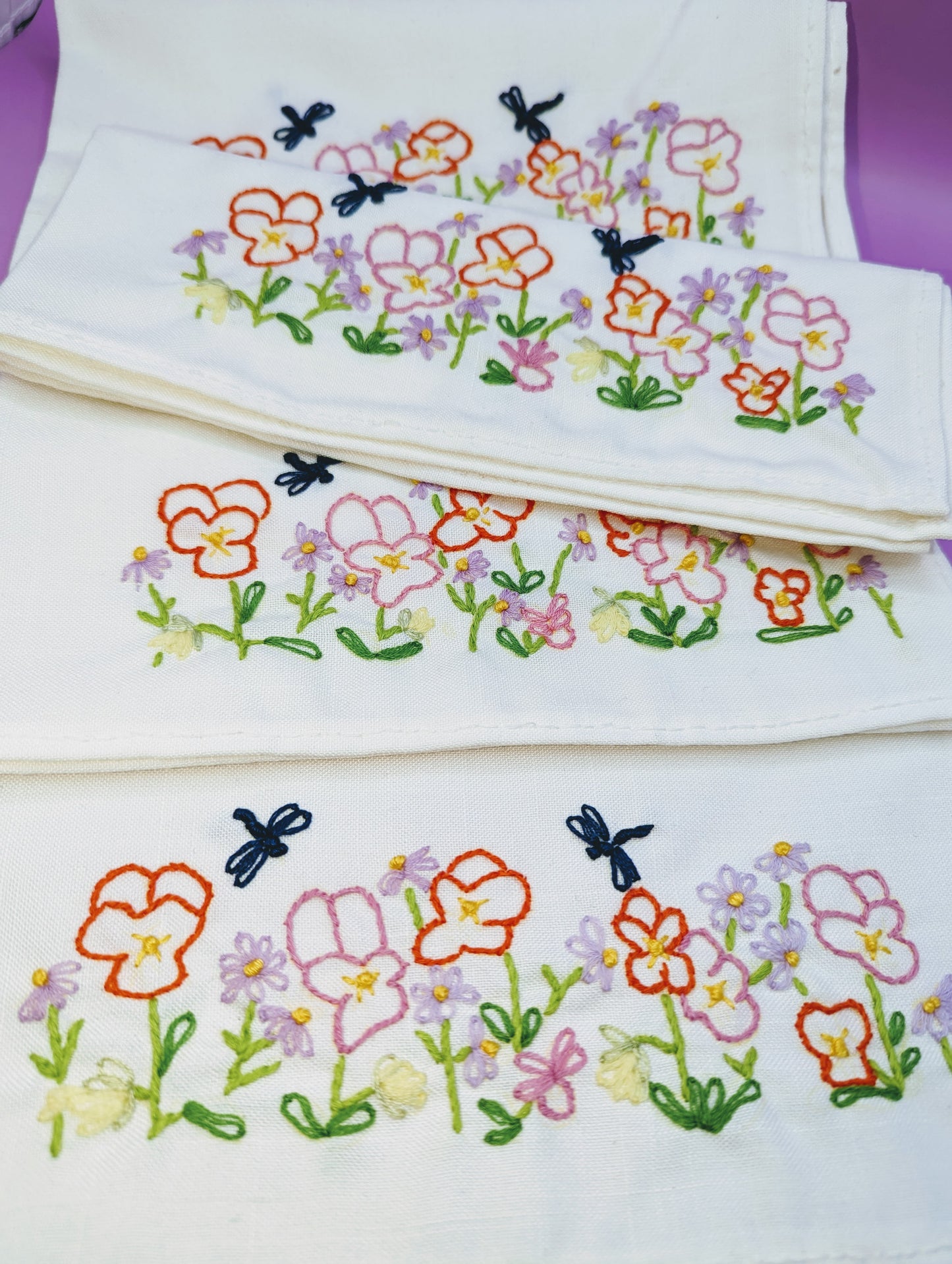 Dinner Napkins - Spring Pattern